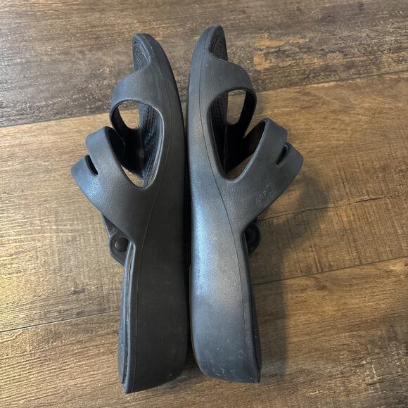 Women’s Croc Sandals Patricia Wedge 9 Black - Picture 4 of 5